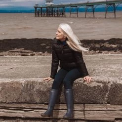 Le Chameau Women's Iris Jersey Lined Wellington Boots - Bleu Foncé -Fashion Lady le chameau women s iris jersey lined wellington boots bleu fonce 6