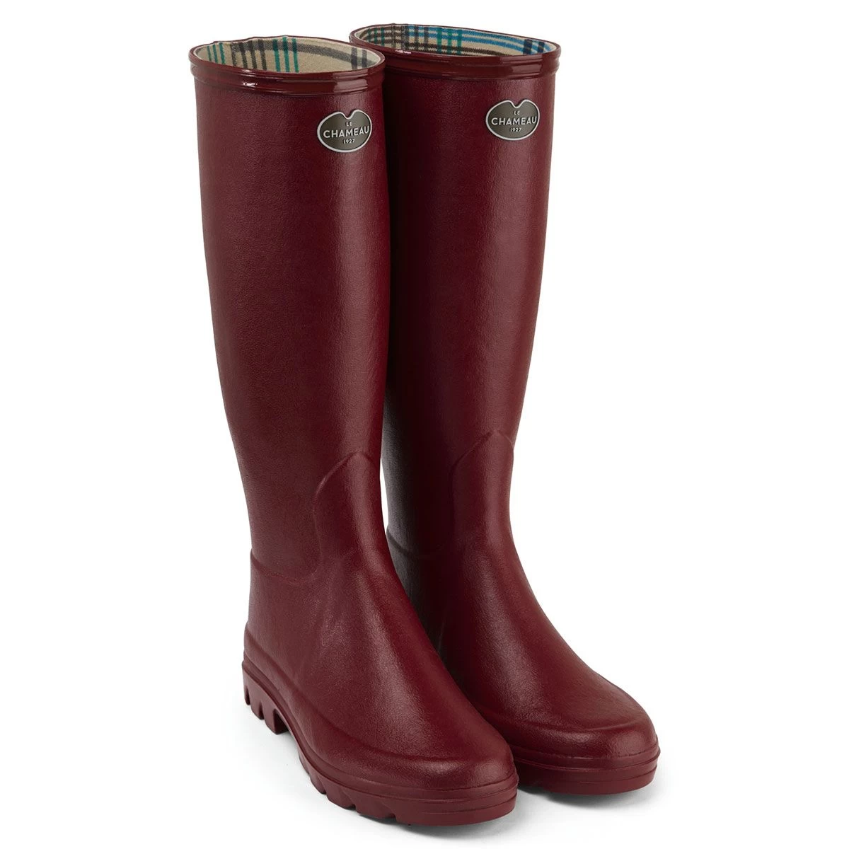 Le Chameau Women's Iris Jersey Lined Wellington Boots - Rouge 2 Le Chameau Women's Iris Jersey Lined Wellington Boots - Rouge - Image 2