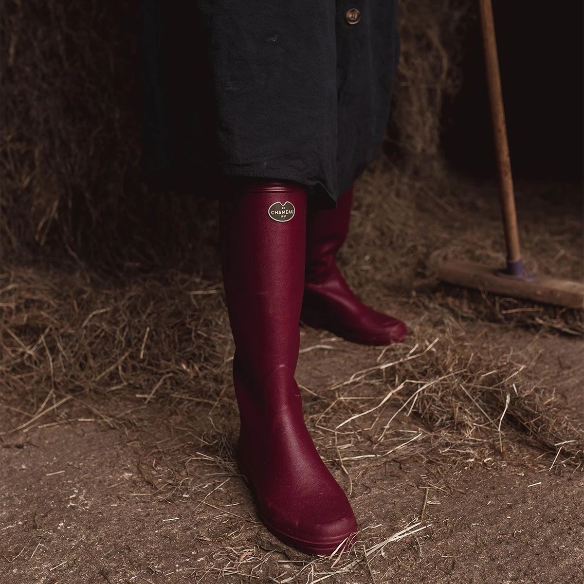 Le Chameau Women's Iris Jersey Lined Wellington Boots - Rouge 5 Le Chameau Women's Iris Jersey Lined Wellington Boots - Rouge - Image 5