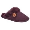 Cotswold Women's Lechlade Sheepskin Mule Slippers - Purple