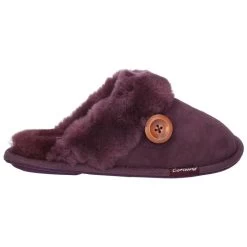 Cotswold Women's Lechlade Sheepskin Mule Slippers - Purple -Fashion Lady lechlade purple3