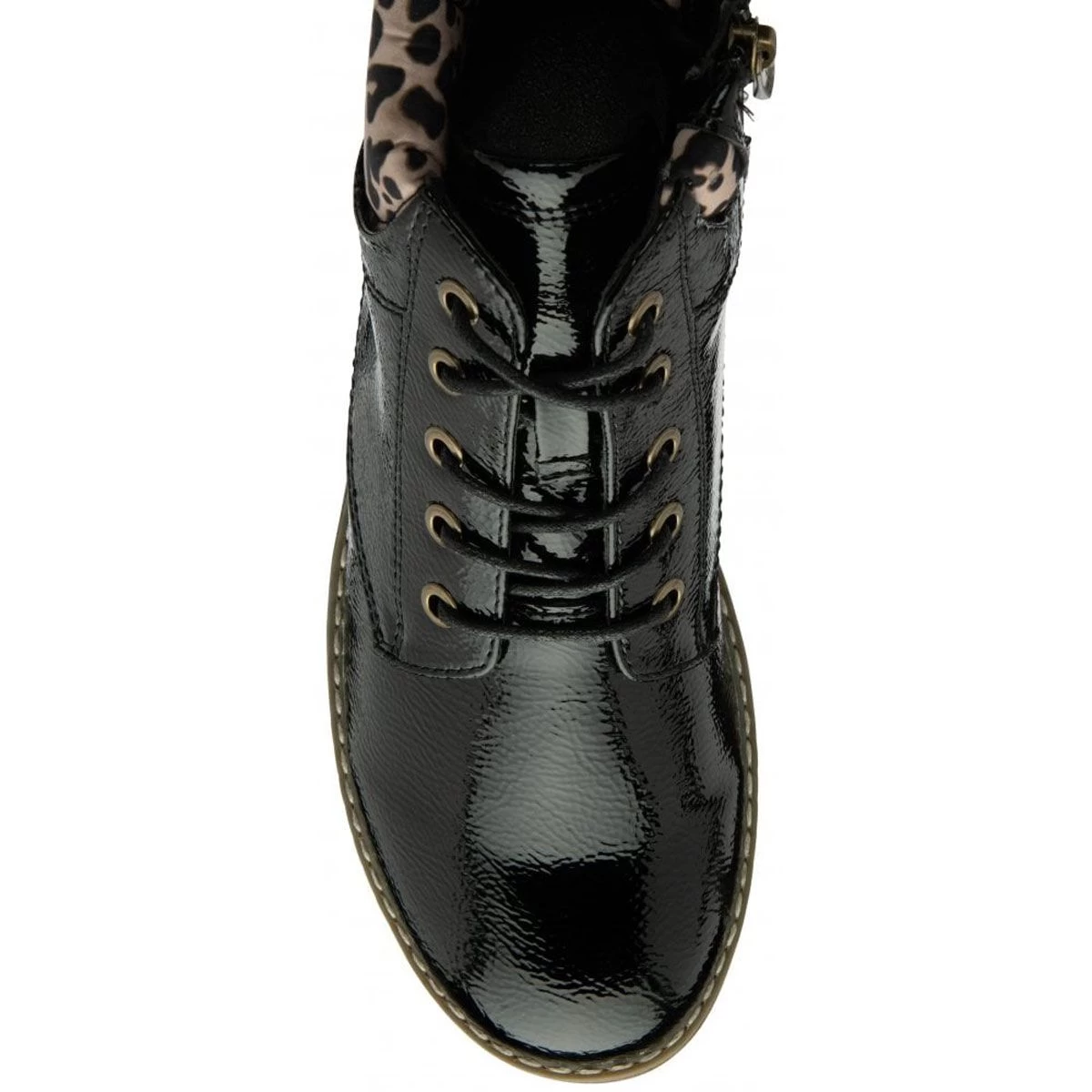 Lotus Women's Lexis Patent Zip Up Ankle Boot - Black 4 Lotus Women's Lexis Patent Zip Up Ankle Boot - Black - Image 4