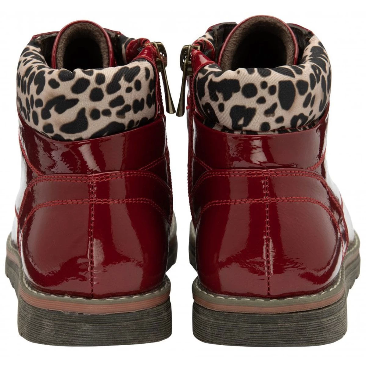 Lotus Women's Lexis Patent Zip Up Ankle Boot - Red 3 Lotus Women's Lexis Patent Zip Up Ankle Boot - Red - Image 3