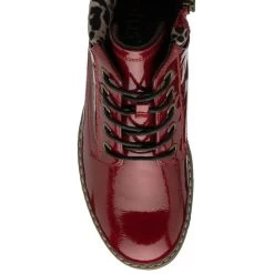 Lotus Women's Lexis Patent Zip Up Ankle Boot - Red 8 Lotus Women's Lexis Patent Zip Up Ankle Boot - Red -Fashion Lady lexis patent boot red 4