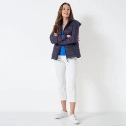 Crew Clothing Women's Lightweight Padded Jacket - Navy -Fashion Lady lightweight padded jacket dknavy 2