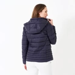 Crew Clothing Women's Lightweight Padded Jacket - Navy -Fashion Lady lightweight padded jacket dknavy 3