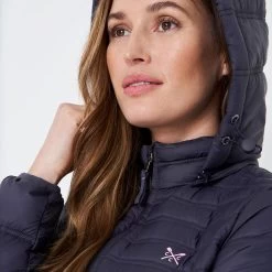 Crew Clothing Women's Lightweight Padded Jacket - Navy -Fashion Lady lightweight padded jacket dknavy 4