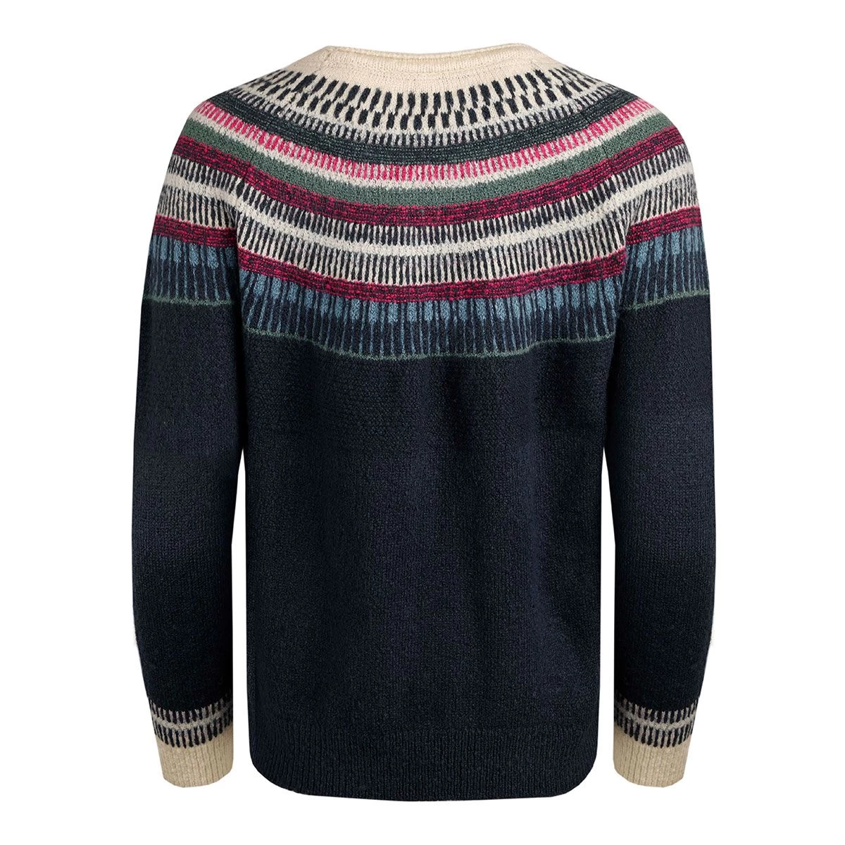 Weird Fish Women's Lowell Fair Isle Jumper - Navy 2 Weird Fish Women's Lowell Fair Isle Jumper - Navy - Image 2