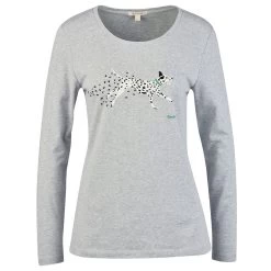 Barbour Women's Homeswood Tee - Grey -Fashion Lady lts0570gy31 b5