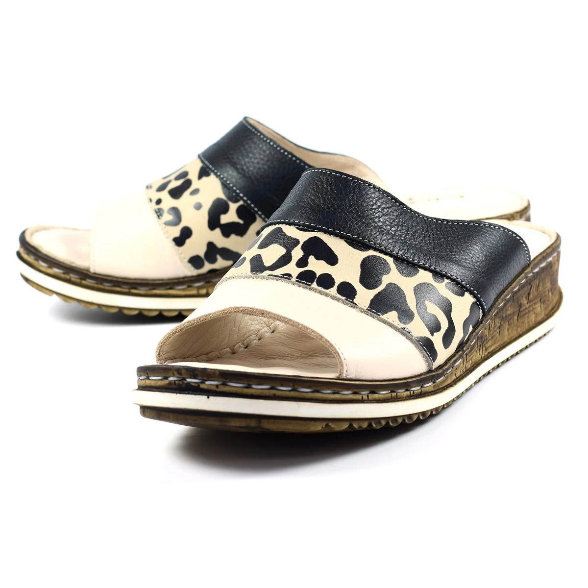 Lunar Women's Appleby Leather Sandals - Ocelot 6 Lunar Women's Appleby Leather Sandals - Ocelot - Image 6