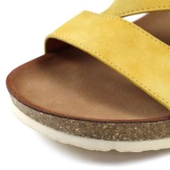 Lunar Women's Cluster Wedged Sandals - Mustard -Fashion Lady lunar cluster sandal mustard 3