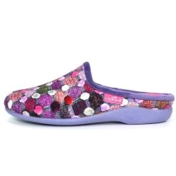 Lunar Women’s Crackle Mule Slippers – Purple -Fashion Lady lunar crackle mule slipper purple