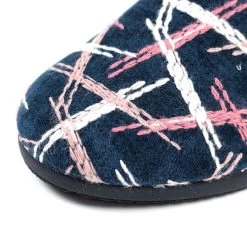 Lunar Women's Erin Mule Slipper – Navy -Fashion Lady lunar erin navy 2