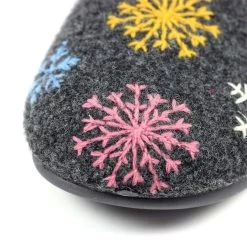 Lunar Women's Juniper Mule Slippers - Grey -Fashion Lady lunar juniper mule slipper grey 6