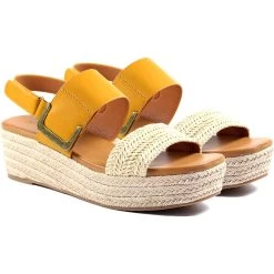 Lunar Women's Logan Wedge Sandals - Mustard -Fashion Lady lunar logan sandal mustard 10 1