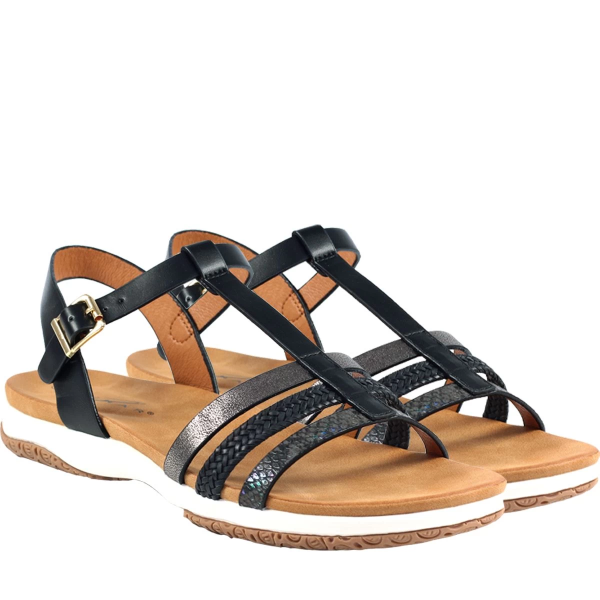 Lunar Women's Malbec Sandals - Black 2 Lunar Women's Malbec Sandals - Black - Image 2