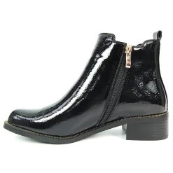 Lunar Women's Mixer Ankle Boots - Black -Fashion Lady lunar mixer ankle boot black 4