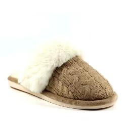 Lunar Women's Nika Mule Slippers - Beige