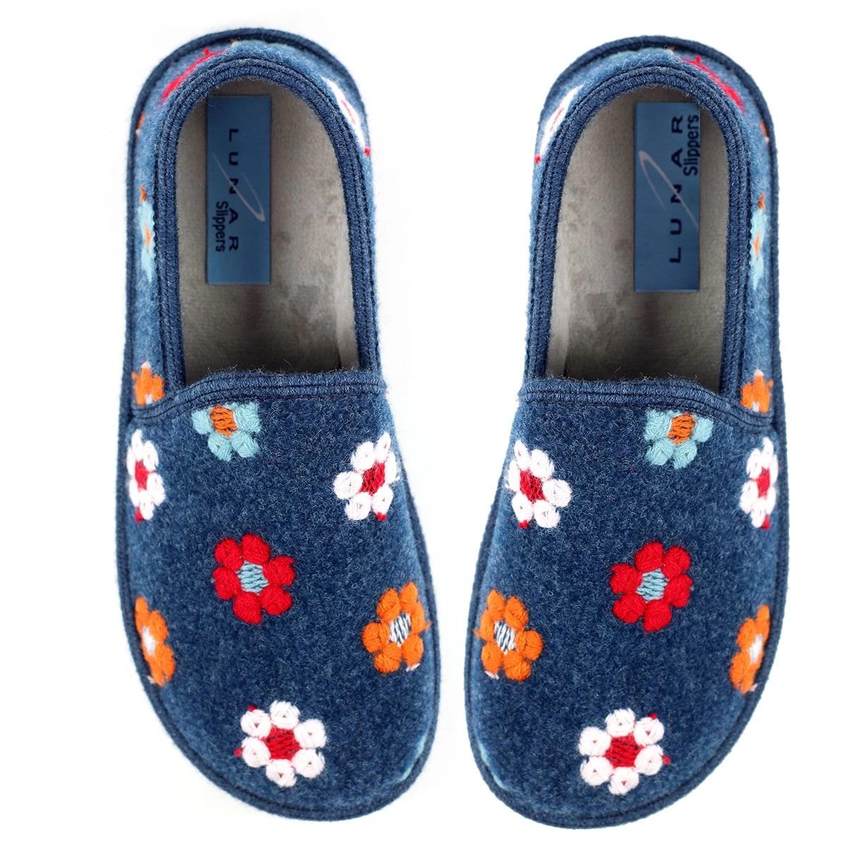 Lunar Women's Sepal Slippers - Blue 8 Lunar Women's Sepal Slippers - Blue - Image 8