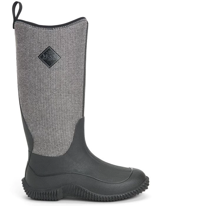 Muck Boots Women's Hale Wellington Boots - Black/Herring Bone 2 Muck Boots Women's Hale Wellington Boots - Black/Herring Bone - Image 2
