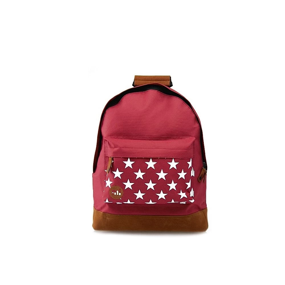 Mi-Pac Stars Backpack - Burgundy 1 Mi-Pac Stars Backpack - Burgundy