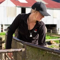 Stoney Creek Women’s Microplus Long Sleeve Top - Black -Fashion Lady microplus