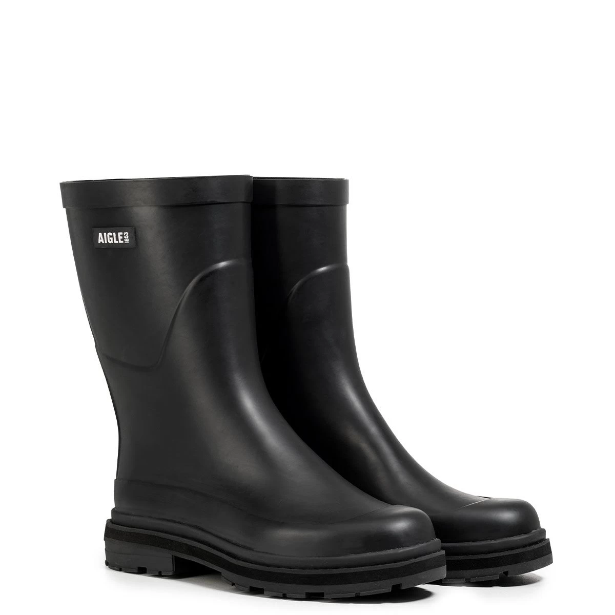 Aigle Women's Rain Mid Height Wellington Boots - Noir 1 Aigle Women's Rain Mid Height Wellington Boots - Noir