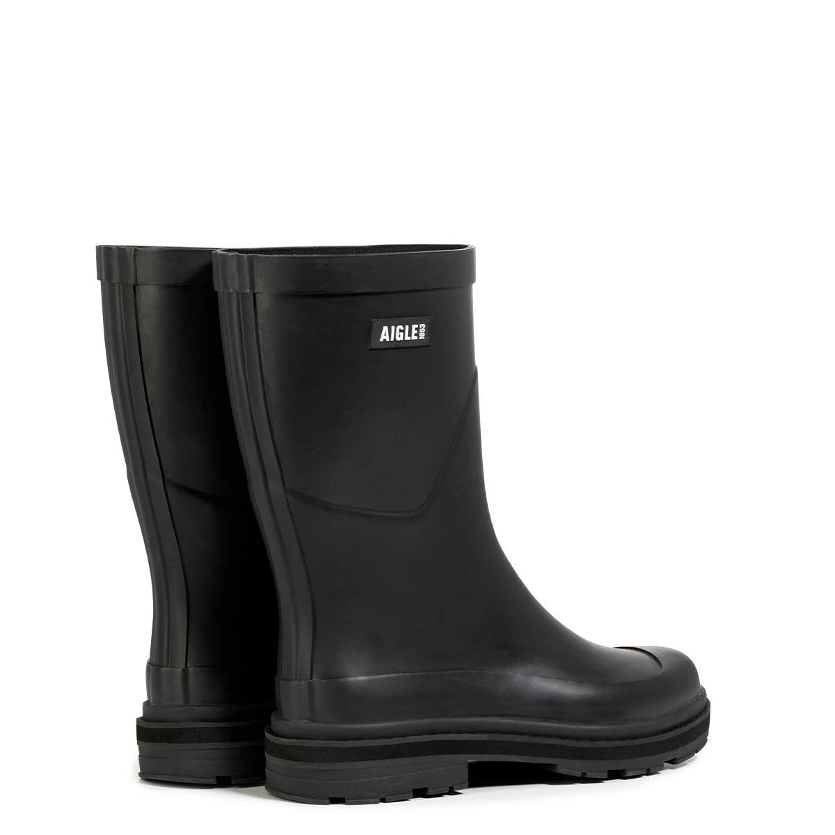 Aigle Women's Rain Mid Height Wellington Boots - Noir 3 Aigle Women's Rain Mid Height Wellington Boots - Noir - Image 3
