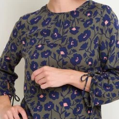 Brakeburn Women's Midnight Bloom Midi Dress - Green -Fashion Lady midnight bloom dress green 3