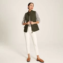 Joules Women's Minx Gilet - Heritage Green -Fashion Lady minx gilet heritage green 2