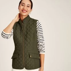 Joules Women's Minx Gilet - Heritage Green -Fashion Lady minx gilet heritage green 3 1