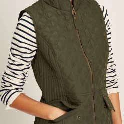 Joules Women's Minx Gilet - Heritage Green -Fashion Lady minx gilet heritage green 4