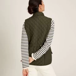 Joules Women's Minx Gilet - Heritage Green -Fashion Lady minx gilet heritage green 5