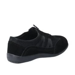 Fleet & Foster Women’s Mombassa Comfort Zip Shoe – Black -Fashion Lady mombassablack3