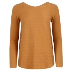 Weird Fish Women's Monsaraz Organic Crew Neck Sweatshirt - Caramel -Fashion Lady monsarazgrm dyd crwnckswt crml 2