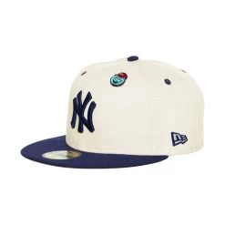 New Era New York Yankees MLB World Series Pin Cream 59FIFTY Fitted Cap -Fashion Lady new era new york yankees mlb world series pin cream 59fifty fitted cap p116222 593953 image