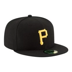 New Era Pittsburgh Pirates Authentic On Field Game Black 59FIFTY Cap -Fashion Lady new era pittsburgh pirates authentic on field game black 59fifty cap p116037 590556 image