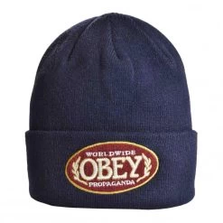OBEY Smoke Beanie - Navy