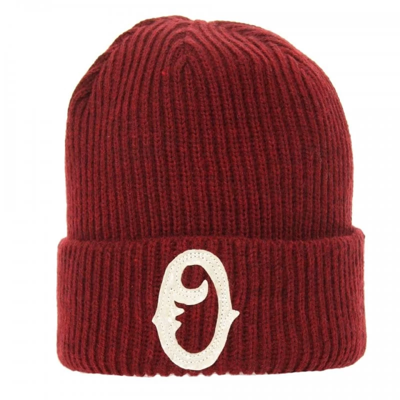 OBEY Timers Beanie - Burgundy 1 OBEY Timers Beanie - Burgundy