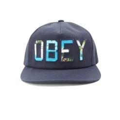 OBEY Wharf Strapback Navy