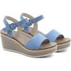 Heavenly Feet Women's Orion Wedged Sandals - Denim