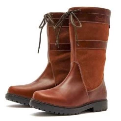Chatham Women's Paddock II Mid Calf Boots - Tan -Fashion Lady paddocktan2