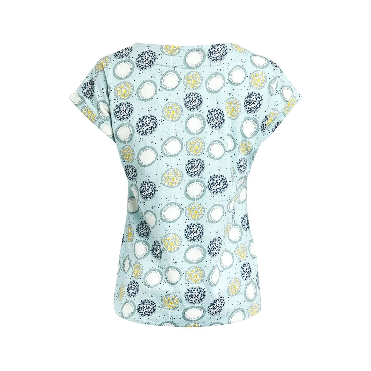 Weird Fish Women’s Paw Paw Printed Organic Cotton T-Shirt – Cool Mist 2 Weird Fish Women’s Paw Paw Printed Organic Cotton T-Shirt – Cool Mist - Image 2