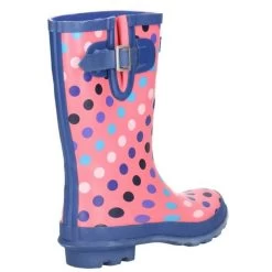 Cotswold Women's Paxford Mid Light Wellington Boots - Pink/Multi Spot -Fashion Lady paxford dotty 3