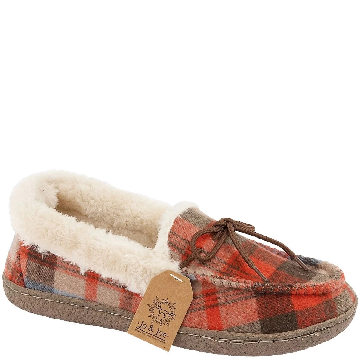 Jo & Joe Women's Pembroke Moccasin Slippers - Brown 2 Jo & Joe Women's Pembroke Moccasin Slippers - Brown - Image 2