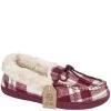 Jo & Joe Women's Pembroke Moccasin Slippers - Cherry