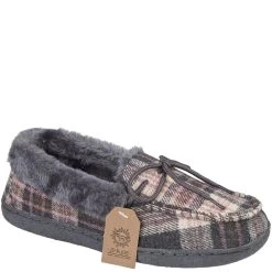 Jo & Joe Women's Pembroke Moccasin Slippers - Pebble