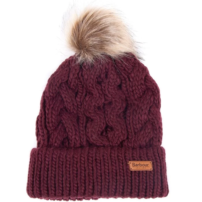 Barbour Penshaw Beanie Hat - Bordeaux 2 Barbour Penshaw Beanie Hat - Bordeaux - Image 2