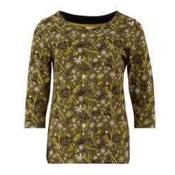 Weird Fish Women’s Pinto Jersey T-Shirt – Ivy Green 5 Weird Fish Women’s Pinto Jersey T-Shirt – Ivy Green -Fashion Lady pinto print jersey tee ivy green 2