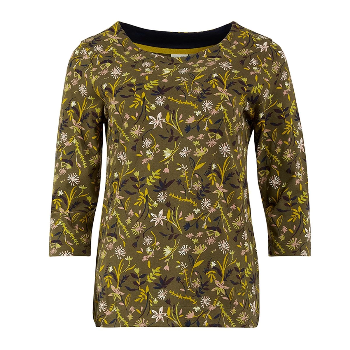 Weird Fish Women’s Pinto Jersey T-Shirt – Ivy Green 1 Weird Fish Women’s Pinto Jersey T-Shirt – Ivy Green